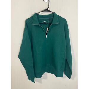 New Abercrombie YPB NeoKNIT max pullover sweater, green Size medium